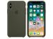 Apple Coque en silicone iPhone X - Dark Olive