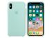 Apple Coque en silicone iPhone X - Marine Green