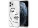 imoshion Coque Design iPhone 11 Pro - Visage abstrait - Noir