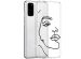 imoshion Coque Design Samsung Galaxy S20 - Visage abstrait - Noir