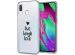 imoshion Coque Design Galaxy A20e - Live Laugh Love - Noir