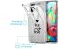 imoshion Coque Design Samsung Galaxy A71 - Live Laugh Love - Noir