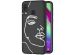 iMoshion Coque Design Samsung Galaxy A40 - Visage abstrait - Blanc