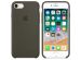 Apple Coque en silicone iPhone SE (2022 / 2020) / 8 / 7 - Dark Olive