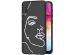 imoshion Coque Design Galaxy A50 / A30s - Visage abstrait - Blanc