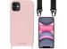 imoshion Coque couleur avec cordon - sangle en nylon iPhone 11 - Rose