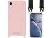 imoshion Coque couleur avec cordon - sangle en nylon iPhone Xr - Rose