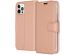 Accezz Étui de téléphone Wallet iPhone 12 (Pro) - Rose Champagne