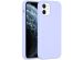 Accezz Coque Liquid Silicone iPhone 12 Mini - Violet