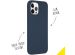 Accezz Coque Liquid Silicone iPhone 12 Pro Max - Bleu foncé