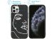 imoshion Coque Design iPhone 12 (Pro) - Visage abstrait - Blanc