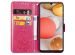 Etui de téléphone Fleurs de Trèfle Samsung Galaxy A42 - Rose