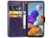 Etui de téléphone Fleurs de Trèfle Galaxy A21s - Violet