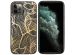 imoshion Coque Design iPhone 12 Pro Max - Feuilles / Noir