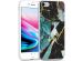 imoshion Coque Design iPhone SE (2022 / 2020) / 8 / 7 / 6(s) - Marbre - Bleu