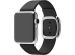 Apple Leather Band Modern Buckle Apple Watch Series 1 á 9 / SE (38/40/41 mm) | Series 10 (42 mm) - Taille L - Noir