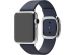 Apple Leather Band Modern Buckle Apple Watch Series 1-9 / SE - 38/40/41 mm / Series 10 - 42 mm - Taille L - Bleu