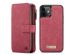 CaseMe Étui luxe 2-en-1 à rabat iPhone 12 Mini - Rouge