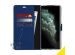 Accezz Étui de téléphone Wallet Samsung Galaxy A42 - Bleu foncé