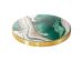 iDeal of Sweden Chargeur universel Qi - Golden Jade Marble