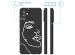 imoshion Coque Design Samsung Galaxy A72 - Visage abstrait - Blanc