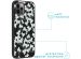 imoshion Coque Design iPhone 12 (Pro) - Fleur - Blanc / Noir