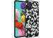 imoshion Coque Design Samsung Galaxy A71 - Fleur - Blanc / Noir