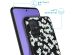 imoshion Coque Design Samsung Galaxy A71 - Fleur - Blanc / Noir