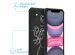 imoshion Coque Design avec cordon iPhone 11 - Woman Flower Black