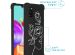 imoshion Coque Design avec cordon Samsung Galaxy A41 - Woman Flower Black