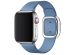 Apple Leather Band Modern Buckle Apple Watch Series 1-9 / SE - 38/40/41 mm / Series 10 - 42 mm - Taille S - Bleu