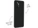 Accezz Coque Liquid Silicone Samsung Galaxy A72 - Noir