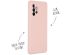 Accezz Coque Liquid Silicone Samsung Galaxy A72 - Rose