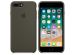 Apple Coque en silicone iPhone 8 Plus / 7 Plus - Dark Olive