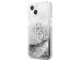 Guess Coque 4G Logo Liquid Glitter iPhone 13 Mini - Silver