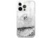 Guess Coque 4G Logo Liquid Glitter iPhone 13 Pro - Silver