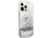 Guess Coque 4G Logo Liquid Glitter iPhone 13 Pro - Silver