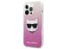 Karl Lagerfeld Coque arrière rigide Choupette iPhone 13 Pro - Rose