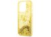 Guess Coque Liquid Glitter iPhone 14 Pro Max - Jaune