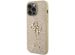 Guess Coque 4G Metal Logo Glitter Backcover iPhone 15 Pro Max - Dorée