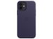 Apple Coque Leather MagSafe iPhone 12 (Pro) - Deep Violet