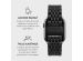 Burga Bracelet en acier Apple Watch Series 1-10 / SE / Ultra (2) - 42/44/45/46/49 mm - Chic Royal - Noir