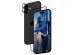 PanzerGlass ﻿Pack 2-en-1 - Protection d'écran antibactérienne Ultra-Wide Fit avec applicateur + Protection de caméra iPhone 16 Plus