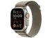 WiWu Bracelet en nylon Alpine Apple Watch Series 1-10 / SE / Ultra (2) - 42/44/45/46/49 mm - Vert Olive