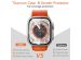 WiWu Protecteur d'écran avec bord en verre trempé Easy Install Apple Watch Series 4-6 / SE - 44 mm - Argent