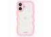 Holdit Coque Wavy iPhone 16 Plus - Pink / Transparent