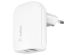 Belkin ﻿Chargeur mural Boost↑Charge™ Dual USB-C (25 W) et Chargeur mural USB-A (12W) - 37 W - Blanc