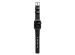 Nomad Bracelet en cuir moderne Apple Watch Series 1-10 / SE / Ultra (2) - 42/44/45/46/49 mm - Noir/Argent