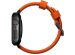 Nomad Bracelet robuste FKM Apple Watch Series 1-9 / SE / Ultra (2) - 42/44/45/49 mm - Noir/Orange