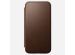 Nomad Étui de téléphone portefeuille Modern Leather Folio iPhone 15 Pro - Brun